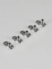 1PC G23 Titanium Surface Piercing Double Threaded Dermal Anchor Internal Threaded Micro Dermal Base Bar Jewelry Accessory - As Shown - View 10