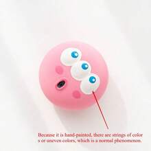 1个/3个装狗狗发声玩具，可爱大眼球设计，宠物耐用乳胶磨牙清洁球，带吱吱声的狗狗玩具球，互动训练宠物用品 - 彩色 - 查看 16