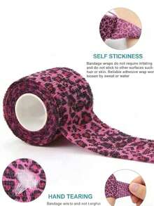 豹纹健身绷带 - 彩色 - 查看 3