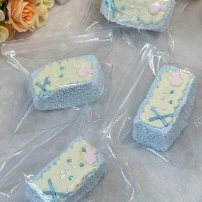 Blueberry Cream Sandwich Cookie Squishy Toy, Slow Rebound Stress Relief Fidget Toy, Student Concentration Toy, Portable Travel Mini Toy, Christmas & Birthday Gift