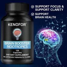 Suplemento de apoyo cerebral - Con sodio, potasio y vitamina - Apoyo a la memoria, el pensamiento y la concentración para hombres y mujeres - 120 cápsulas - 1 botella - Ver 5