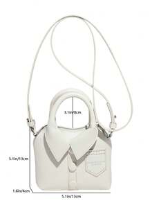 Bolso de hombro personalizado de diseño elegante y creativo, bolso de mano y bandolera para mujer - Blanco - Ver 11