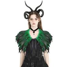 1pc Artificial Feather Shawl, Polyester Feather Shawl, Punk Gothic Festival Funny Costume Feather Harness, Suitable For Autumn, Winter, Spring, Summer Costume Party - Pink - View 6