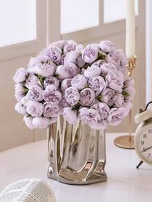 1/3pcs Artificial Silk Peony Flower Bouquet, 27 Stems Fake Peony Flowers, Suitable For Home Decor, Kitchen, Dining Table, Living Room, Bedroom, Tabletop Centerpiece, Engagement, Wedding Party Decor, Bridal Bouquet, Valentine's Day, Mother's Day, Thanksgiving, New Year Decor, Birthday Gift, Girlfriend Gift, Surprise Gift - Multicolor - View 4
