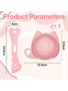 2026 New Thickened Pet Feeding Set, Cat Can Spoon And Lid, 2-In-1 Multifunctional Spoon, Cat Tail Tube Squeezer, Can Opener, Cat Paw Design Suitable For Cats And Dogs - Multicolor - View 5