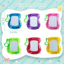 Mini Magnetic Drawing Board For Kids, Portable Small Magnetic Doodle Pad Set With Backpack, Hook, Clip, Lightweight And Easy To Wipe Clean Sketching Board, Creative Educational Learning Toy To Develop Imagination And Hand-Eye Coordination, Suitable For Party Favors, Classroom Rewards, Carnival Prizes, Birthday Gifts, Holiday Small Gifts For Boys And Girls - Multicolor - View 5