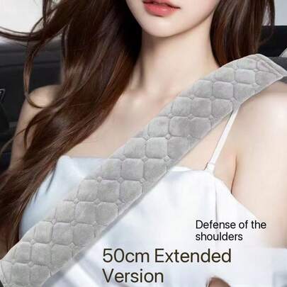 Car Accessories - Soft Plush Seat Belt Shoulder Pads, Breathable And Wear-Resistant, Suitable For All Seasons, Truck Safety Belt Extension Covers, Universal Anti-Abrasion