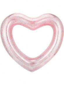 Shiny Transparent Heart-Shaped Inflatable Pool Suitable For Singles Party, Inflatable Swimming Ring Suitable For Brides, With Water Ring, Shiny Leisure Chair And Swimming Tube. Suitable For Engagement, Wedding, Summer Beach Party, Spring And Summer, Beach And Swimming Pool Use. - 多種顏色 - 查看 11
