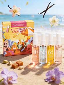 40ml Brazil Beach Series Spray Gift Set, Limited Edition Aromatherapy Air Freshener. Janeiro Multi-Layered Natural Fragrance To Enhance Happiness, Releasing Elegant Sunflower, Citrus, Coconut, Vanilla, Woody, And Ocean Beach Scents. Suitable For Dates, Parties, Gatherings, Travel, Home, Hotel, Office Use. Perfect Christmas Gift. - Mixed Fragrance - View 18