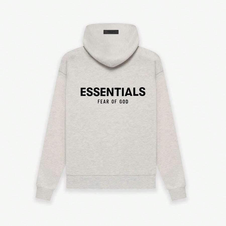 Fear Of God Autumn Winter Hoodie 'Dark Oatmeal' Loose Drop Shoulder Hooded Women/Men Sweatshirt,Runs 1 Size Large , Vintage Flocking Craftsmanship Combined With Modern Men Breathable Technology, Warm Cotton Flocking - LIGHT OATMEAL/HOODIE - 查看 1