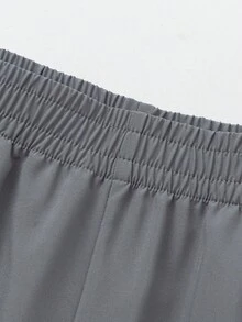 Balabala Children's Summer Lightweight Sports Shorts, Elastic Waistband, Breathable Fabric, Suitable For Boys And Girls Activities And Play - Cold Gray - View 6