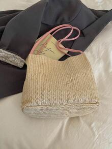 High-End Vacation-Style Bags In 2026 New Model - Elegant Women's Large-Capacity Daily Crossbody Bag - Pink - View 10