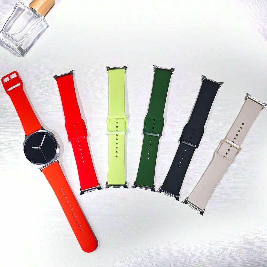 1 pieza Correa de reloj de silicona suave compatible con Samsung Galaxy Watch 8 / Galaxy Watch 8 Classic