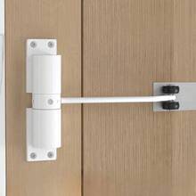 1Pc Heavy Duty Automatic Door Closer Adjustable Surface Mount With Spring Metal And Plastic Application Control For Interior And Exterior Use For Home Office Hotel Doors Black/White - Black-800g - View 3