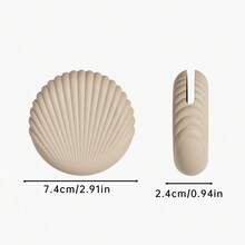 1 Stück Silikon Make-up Schwamm Aufbewahrungsbox, staubdichter Beauty Puff Behälter, Make-up Schwamm Halter, tragbarer Reise Organizer, kreative Muschel Make-up Schwamm Schutzbox - Verschiedenfarbig - Übersicht 5