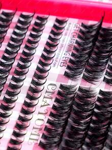 Bộ mi giả tự làm (608/544 miếng/gói): Mi giả dạng chùm tự nhiên, mi giả 3D dày, mi giả mắt mèo 9-16mm, mi giả lông chồn mềm mại, dày và dài, mi giả đơn lẻ hỗn hợp, hoàn hảo cho du lịch và tiệc tùng, dễ dàng mang theo. - Nhiều màu - Xem 8