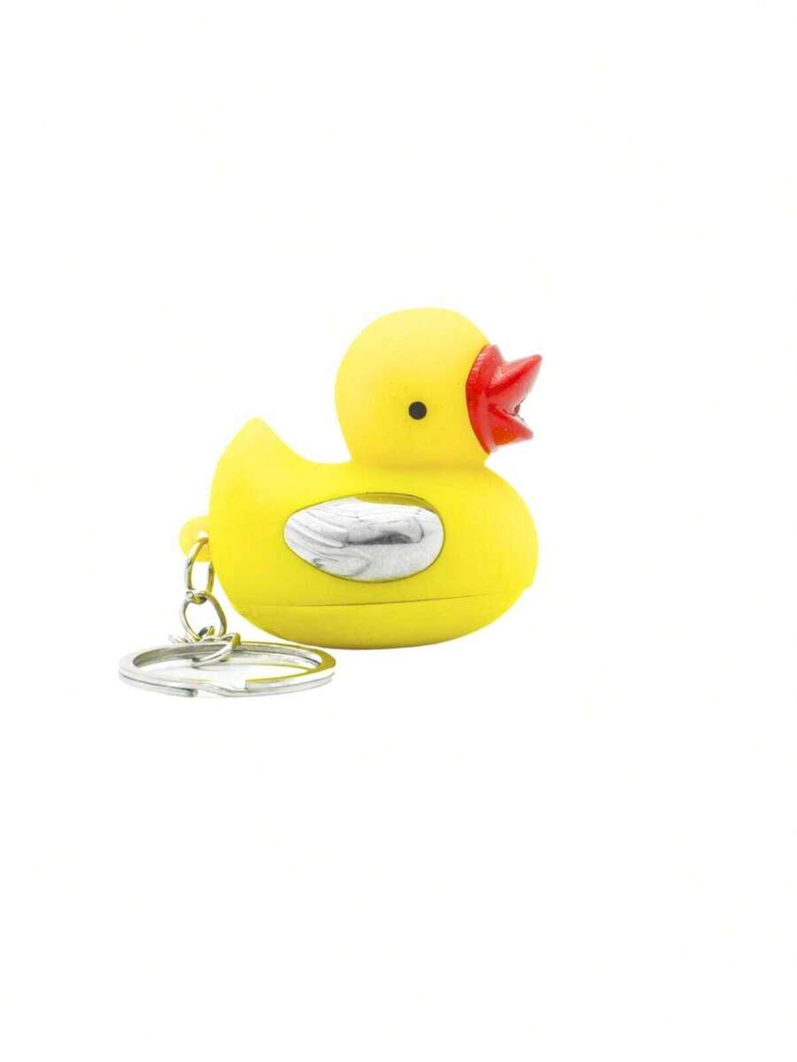 Toy Duck With Touch Function For Teenagers And Children, With Lamp Keychain - Yellow - View 1