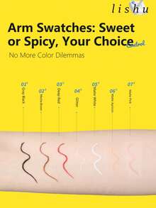 lishu 精准眼线笔，可作眼线和下眼线使用，自然顺滑超细，防水防晕染，非常适合初学者。 - 黑色 - 查看 8