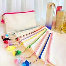 1/5/10/20 Stück Set, Boho-Stil bunte Quasten Dekor Leinwand Geschenktüten, Mehrzweck Federmäppchen, Kosmetiktasche, Kulturbeutel Set, Geschenkverpackungstüten für Schule, Abschluss, Geburtstag, Feiertags-Party, Hochzeit, Junggesellinnenabschied, Reise, Jubiläumsfeier, Gastgeschenktüten - Übersicht 9
