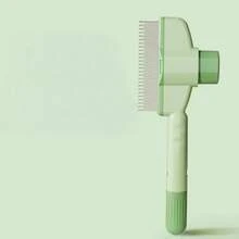 1 chiếc/Bàn chải chải lông rụng cho thú cưng có nút tự làm sạch - Lược kim bằng thép không gỉ, nhẹ nhàng với da, loại bỏ lông rụng hiệu quả cho chó, mèo và các thú cưng nhỏ. - Xem 5