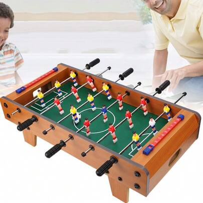 Juego de futbolín de mesa de madera en miniatura para, fútbol de escritorio para diversión familiar, actividad de ocio para adultos, ideas de regalo para temporada festiva y cumpleaños, imprescindible para noches de juegos en casa