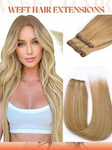 30 Inch 200g Heat Resistant Synthetic Straight Hair Weave, 100% Futura Sewn-In Natural Black Hair Extensions For Women - Multicolor - View 16
