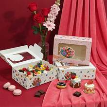 3pcs/6pcs Mother's Day High-Quality Macaron Drawer Boxes, 30*6.3*5.8cm Large French Rectangular Drawer Macaron Boxes, Transparent Baking & Dessert Packaging Boxes, Gifts & Baking Supplies - Long Drawer Box - View 11