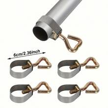 4 Awning Pole Clips 21-26mm Adjustable RV Camping Tent Fixing Clips - 24-26mm - View 2