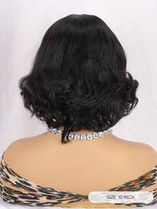 Jessie's Wig 无胶预剪蕾丝假发，即戴即走，蓬松波浪卷发，4x4 预剪蕾丝假发，短款波波头，真人发 - SNatural - 查看 5