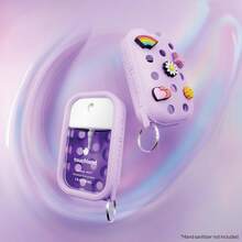 X  Special Edition Mist Case 1 Fl.OZ., Stylish Hand Sanitizer Spray Accessory, With 5 JibbitzTM Charms And Keyring, Pixie Lavender Color - trắng - Xem 6