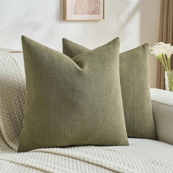 YSTYLE Sofa Cushion Covers 40x40/45x45/50x50/60x60 Set Of 2, Decorative Pillow Covers With Herringbone Pattern, Modern Soft And Durable Sofa Cushion Covers, For Living Room Bedroom Balcony Outdoor