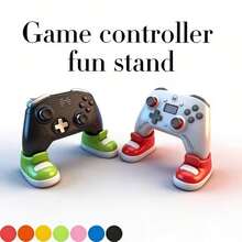 1 Pair Gaming Controller Fun Stand - Colorful Shoe-Shaped Storage Base, Compatible With PS4, Game Console Controllers, Independent Storage Rack, Gaming Accessories Storage Base, Desktop Decoration Accessory - Multicolor - View 6