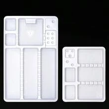 3pcs Disposable Medical Instrument Tray, Plastic Tool Holder Rack, Washable Oral Care Supplies - Multicolor - View 2