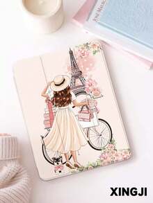 1pc Tablet Protective Case With Graphic Pattern, Compatible With IPad 10.2" 10th Gen/ (A16) 11" 11th 2025, Pro 11" 2021/2020, Galaxy Tab A8 10.5" 2022, Matepad 10.4/Tab, Built-In Pencil Slot, Anti-Drop, Tablet Stand, Auto Sleep/Wake, Great Gift For Family And Friends - Multicolor - View 3