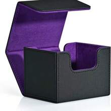 This Double-Layer Commander Card Case Can Hold Over 250 Single Cards. The Double-Layer Card Case Has 2 Magnetic Card Slots, Suitable For TCG, CCG And EDH Games. - Multicolor - View 6