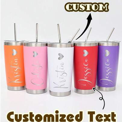 1 Cốc du lịch bằng thép không gỉ tùy chỉnh - Cốc cà phê cách nhiệt hai lớp với tùy chọn tên cá nhân hóa, Cốc đựng đồ uống lạnh | Lớp phủ mờ trang nhã | Cách nhiệt hai lớp, Cốc cà phê, Có thể tái sử dụng, Đa chức năng, Trang trí, Phong cách, Tinh tế, Chất lượng cao, Tùy chỉnh, Cá nhân hóa, Độc đáo, Quà tặng lý tưởng cho nam, Quà tặng lý tưởng cho nữ, Bạn trai, Bạn gái, Bố, Mẹ, Gia đình, Bạn bè, Con trai, Con gái, Học sinh, Công nhân, Trẻ em, Văn phòng, Quán trà, Trường học, Nhà