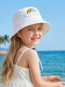 1pc Rainbow Horse Design Sun Hat, Cartoon Kids Cap, Foldable Lightweight Casual Hat For Children, Suitable For All Seasons - 1PC - View 9