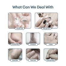 Máy tẩy chai chân điện 2 trong 1, máy mài gót chân điện 6 tốc độ, dụng cụ chăm sóc chân tự động sạc pin 1200mAh. - Xem 4