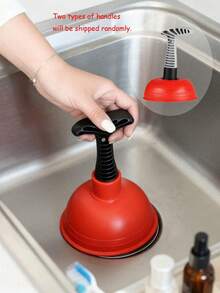Toilet Unclogger, Sink Unclogger And Unclogging Tool. Compact Design Hair Clog Remover. Suitable For Kitchen And Bathroom, Can Be Used For Kitchen Sink, Bathroom Sink, Shower And Bathtub. Equipped With Large Corrugated Pipe, Powerful Unclogging Function. Suitable For Commercial And Residential Locations. - Multicolor - View 7