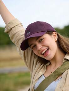 Gorra de béisbol con bordado de zorro estilo coreano, gorra de béisbol de ala ancha y favorecedora, sombrero de sol de verano, versátil unisex - Multicolor - Ver 4