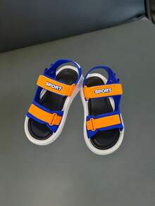 Cute Rhinestone Bow Open Toe Girls Sandals, Breathable Beach Holiday Sandals - Blue - View 3