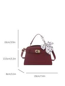 A Sophisticated And Stylish Multi-Purpose Minimalist-Style Bag In A Chic Design, Featuring A New 2026 Model And An Elegant Style, Suitable For Women And Featuring A Cross-Body Design. - Red - View 3