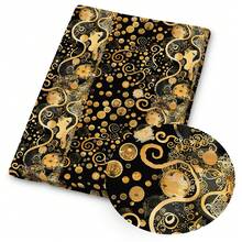 1 tấm vải chần bông in họa tiết nghệ thuật phong cách Klimt - Kích thước 59 x 19,68 inch (150 x 50 cm) - Vải polyester đã cắt sẵn - Thích hợp cho may vá DIY, làm sổ lưu niệm, khăn trải bàn và các sản phẩm thủ công. - Cây Sự Sống - Xem 4