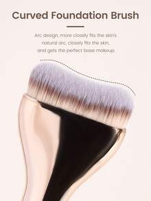 MAANGE 6pcs Professional Makeup Brush Set: Includes Foundation Brush, Blush Brush, Powder Brush, Eyeshadow Brush, Blending Brush, Highlighter Brush, Concealer Brush, And Contour Brush Makeup Tools Kit Beauty Brush Kit Gift For Women & Girl Travel Makeup Brush Set - Multicolor - View 8