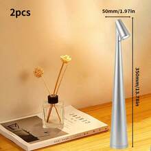 1PC Modern Minimalist Design Tall Table Lamp, Reading & Study Night Light, Touch Switch, Wireless Rechargeable LED Elegant Desk Lamp, 3-Level Dimmable Modes, Weighted Base With Non-Slip Pad, Suitable For Bedroom, Study, Living Room Decoration And Lighting - Multicolor - View 16