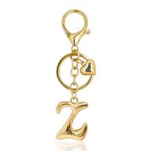 Gold Heart Bubble Initial Bag Charms For Handbags – Cute Initial Letter Keychain For Women, Purse Charms Gift - Gold - View 13