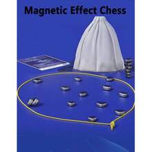 20件套休闲聚会游戏，磁性象棋，棋盘游戏，家庭互动棋盘游戏，象棋游戏，社交技能放松游戏，适合聚会和假日旅行玩具，旅行游戏，随时随地都能玩的游戏 - 彩色 - 查看 7