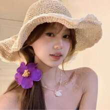 2026 Sweet Seaside Vacation Faux Hibiscus Hair Clip, Bohemian Daisy Flower Hair Accessory, Early Spring - Multicolor - View 1