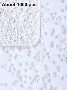 3mm Cuentas de Semilla, 27 Colores de Cuentas de Semilla de Vidrio para Hacer Joyería, Pequeñas Cuentas Artesanales para Hacer Pulseras, Hacer Joyería DIY Pulsera Collar - Talón - Ver 24