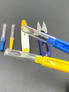 6件套缝纫工具套装，包含拆线器、绣花剪和专业裁缝剪，适用于缝纫、手工、拼布、DIY，是手工艺者、裁缝和初学者的理想之选。 - 拆線器 - 查看 8